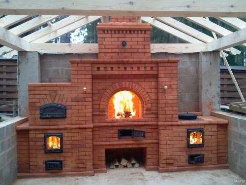 Уличная печь под казан из кирпича. Виды барбекю и особенности размещения