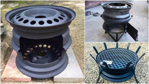 Мангал из старых автомобильных дисков » Я Устал. Особенности конструкции