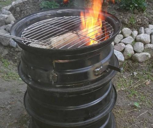Мангал из старых автомобильных дисков » Я Устал. Особенности конструкции