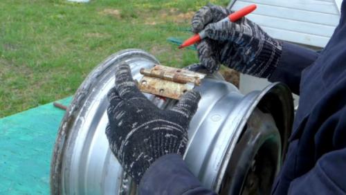 Печь для казана из дисков своими руками. Печь под казан из автомобильных дисков