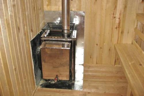 Что положить под печь в бане на деревянный пол. Экраны