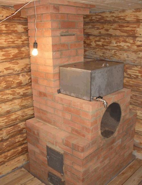 Печь банная кирпичная с шамотным ядром. Что такое банная печь обращённого пламени 04