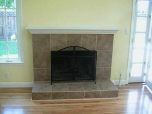 Декоративная плитка для отделки каминов. №4. Облицовка камина керамогранитом