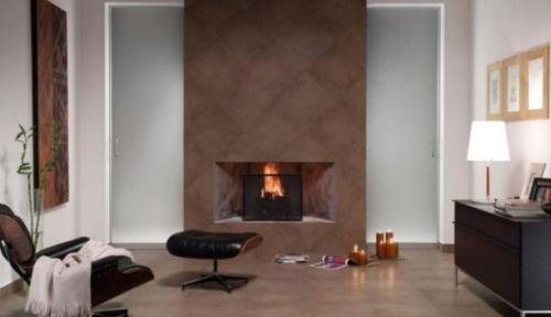 Декоративная плитка для отделки каминов. №4. Облицовка камина керамогранитом