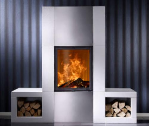 Как скрыть печь в доме. Облицовка металлическими листами