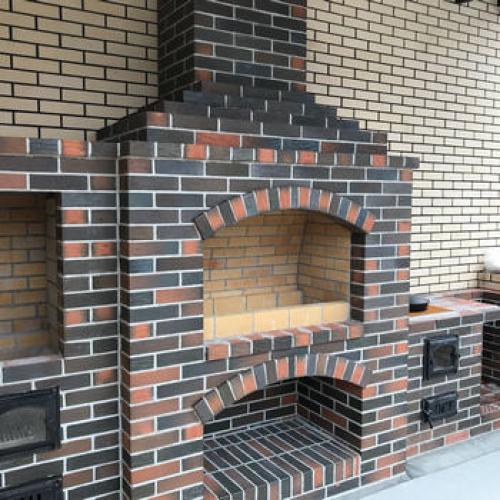 Как отделать камин своими руками. №1. Плитка для облицовки камина 06