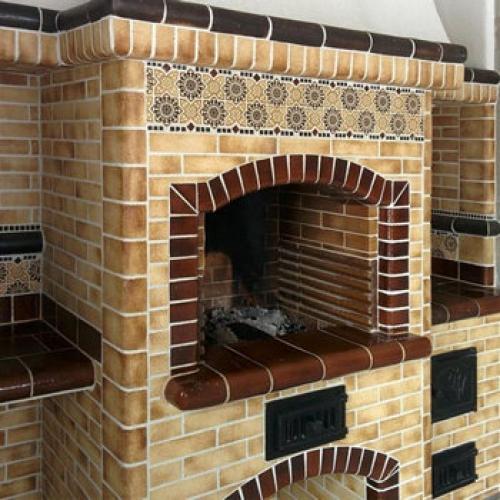 Как отделать камин своими руками. №1. Плитка для облицовки камина 05