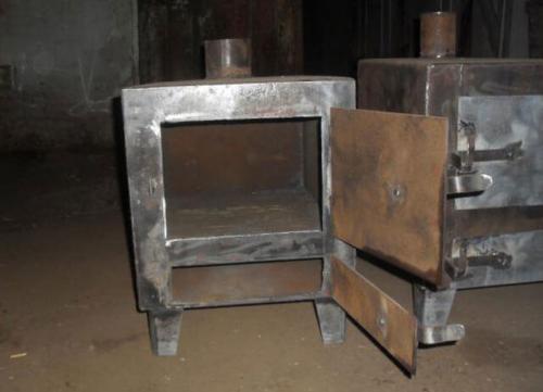 Стальная печь каменка для бани своими руками. Чертежи самодельных стальных печей для бани 19