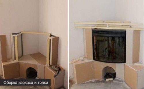 Отделка камина гипсом. Чем отделать камин из гипсокартона