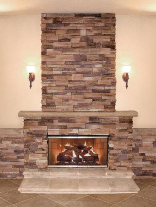 Натуральный камень для облицовки печи. Преимущества отделки каминов камнем