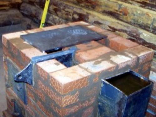 Порядовка печи для бани. Начало кладки