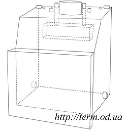 Камин с водяным контуром отопления. Устройство печи-камина с водяным контуром 13
