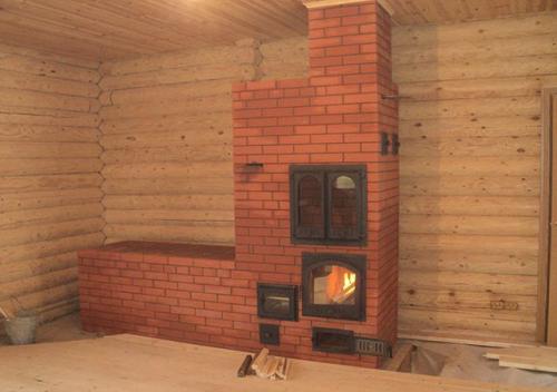 Печь с водяным контуром для отопления дома. Печное отопление