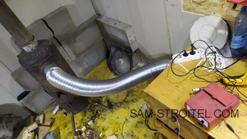 Буржуйка из газового баллона с теплообменником. Сделал печь буржуйку из баллона с дополнительным теплообменником (16 фото)