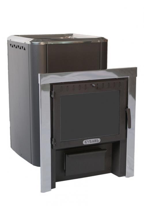 Отделка парной кубань печи. Кубань