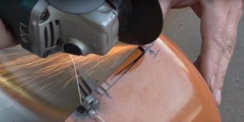 Печь для казана из фреонового баллона. Складной мангал из фреонового баллона