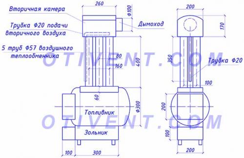 Эффективная печь из газового баллона. Обзор пиролизной печи на 2 камеры