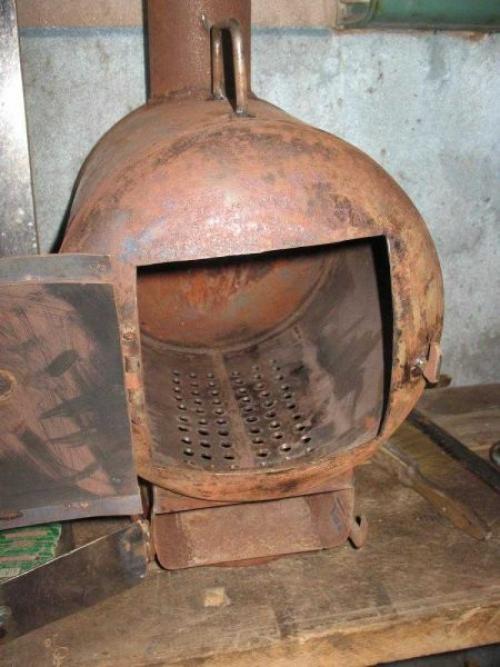 Печь для бани из газового баллона своими руками. Небольшая печка из маленького баллона