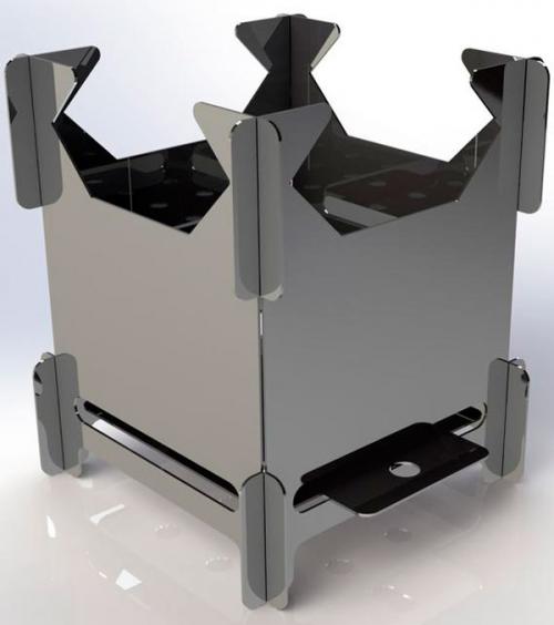 Походная мини печь своими руками. Чертежи печей щепочниц с размерами