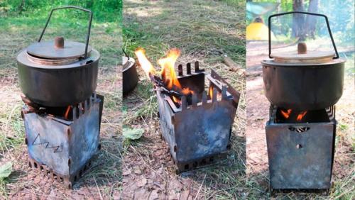 Походная мини печь своими руками. Чертежи печей щепочниц с размерами