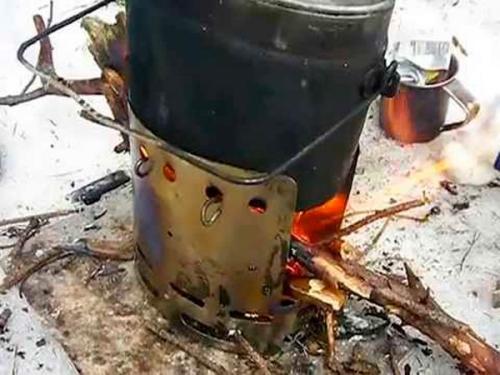 Походная мини печь своими руками. Чертежи печей щепочниц с размерами