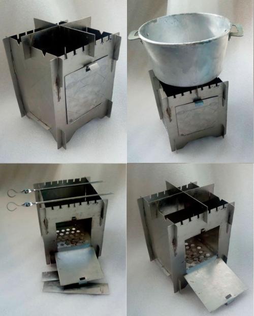 Походная мини печь своими руками. Чертежи печей щепочниц с размерами