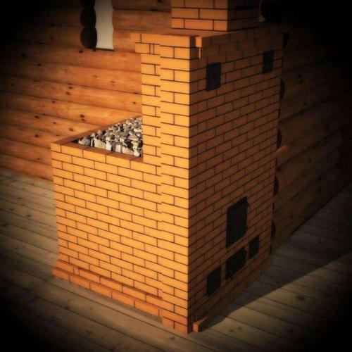 Кирпичная печь для бани с топкой из предбанника. Требования по безопасности 14