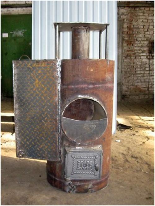Печь в баню с газового баллона. Выбор конструкции