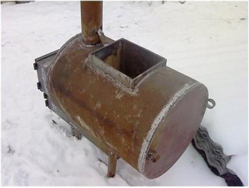 Печь в баню с газового баллона. Выбор конструкции