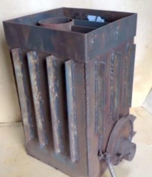 Чертеж котла для бани. Прямоугольные котлы