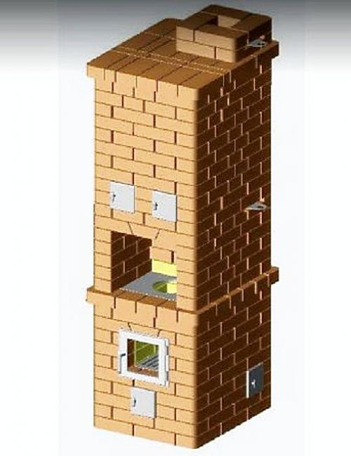 Печи для дома на дровах из кирпича. Модели простых по конструкции небольших кирпичных печей
