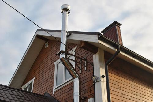 Съемник тепла или как обогреть дымоходом второй этаж дачи. Кирпичная печь 05