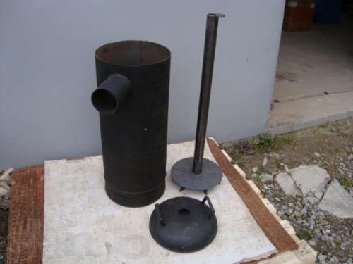 Печь из газового баллона с водяным контуром. Конструкция печи и теплообменников 07 Печь из газового баллона с водяным контуром. Конструкция печи и теплообменников 07