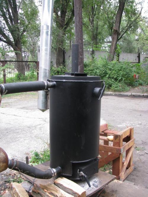 Печь длительного горения своими руками из газового баллона. Принцип действия печи Бубафоня