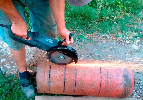 Эффективная отопительная буржуйка из газового баллона. Монтаж и первый запуск 15 Эффективная отопительная буржуйка из газового баллона. Монтаж и первый запуск 15