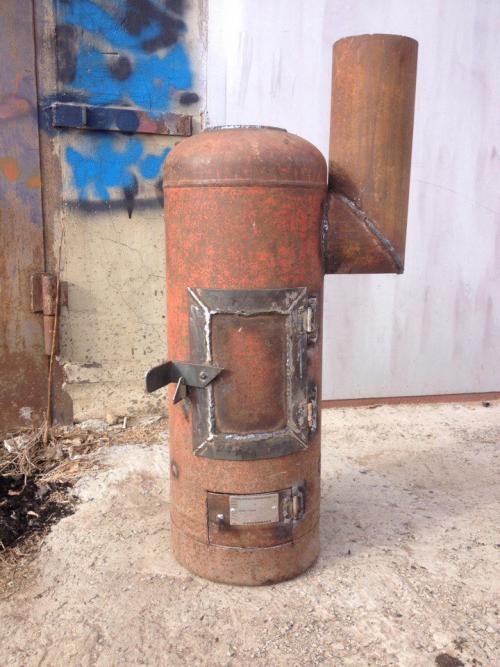 Печка из газового баллона на дровах. Как сделать буржуйку из газового баллона своими руками