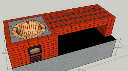 Печь под казан из газового баллона размеры. Как сделать печь для казана своими руками