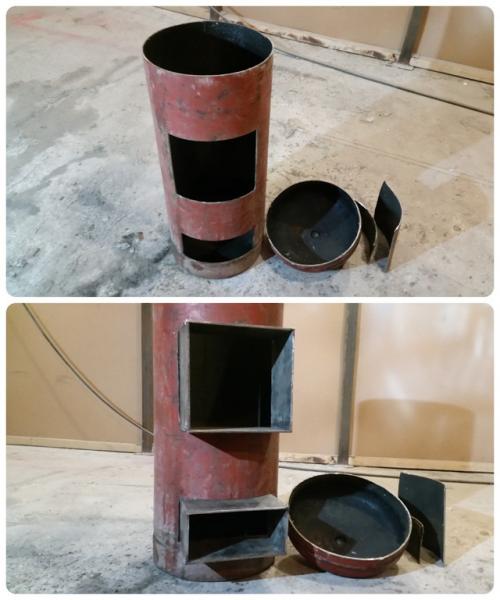 Печь из баллона своими руками. Дровяная печь из газового баллона своими руками