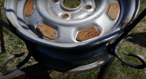 Мангал из дисков под казан. Как сделать мангал из автомобильных дисков своими руками?