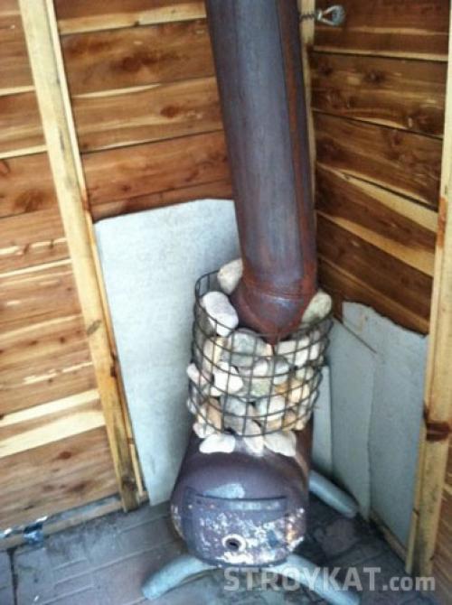 Печь для бани из баллона. Как сделать каменку для бани из газового баллона