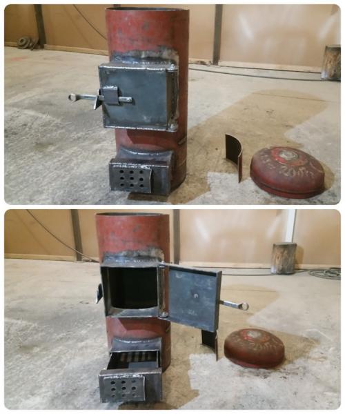 Печь из баллона своими руками. Дровяная печь из газового баллона своими руками