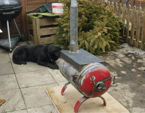 Банная печь из пропанового баллона. Варианты печек