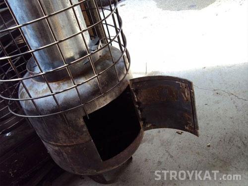 Печь для бани из баллона. Как сделать каменку для бани из газового баллона