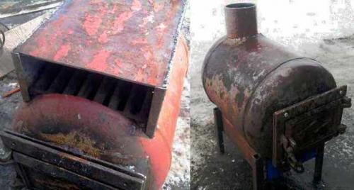 Печь из баллона своими руками. Дровяная печь из газового баллона своими руками