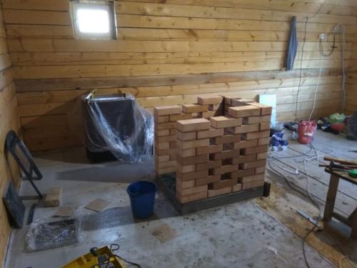 Подиум под печь в бане. Как сделать подиум и обложить печь для бани кирпичом своими рукам