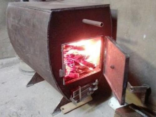 Бюджетная печь для отопления гаража или мастерской. Особенности отопления гаража 18