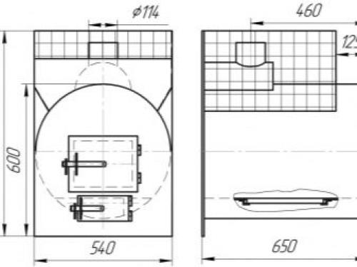 Печь для бани с топкой из предбанника. Установка своими руками 11 Печь для бани с топкой из предбанника. Установка своими руками 11