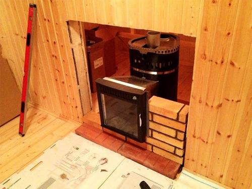 Установка печи в бане из блоков. Печь в бане: выполняем установку правильно и безопасно