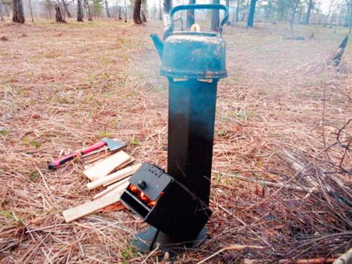 Ракетная печь из профильной трубы чертеж. Как сделать ракетную печь своими руками