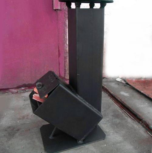 Ракетная печь из профильной трубы чертеж. Как сделать ракетную печь своими руками